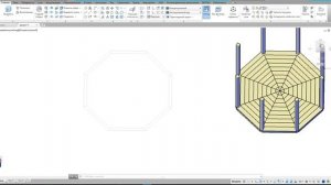 Построение 3д модели беседки в автокад 1 часть.