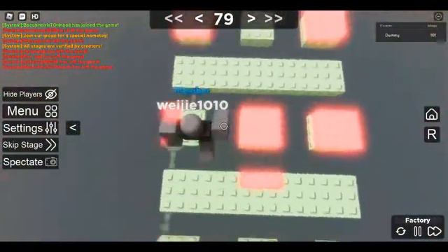 Generic No Jumping Difficulty Chart Obby (Speedrun) 69-101 смотреть онлайн