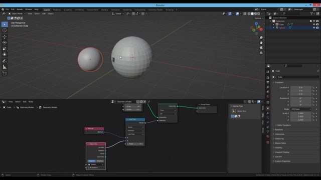 Delete Geometry Nodes Blender 3.3 Tutorial - Blender Geometry Nodes Tutorial #2 смотреть онлайн