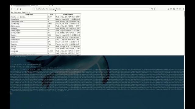 Firefox Local File Theft PoC - CVE-2019-11730 смотреть онлайн