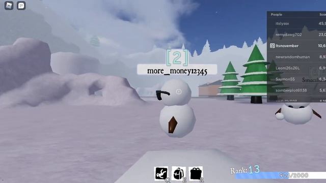 Lets get launched by Snowballs! (Roblox Sno Day) смотреть онлайн