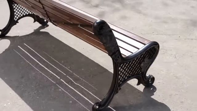 Скамейка чугунная парковая Ялта смотреть онлайн