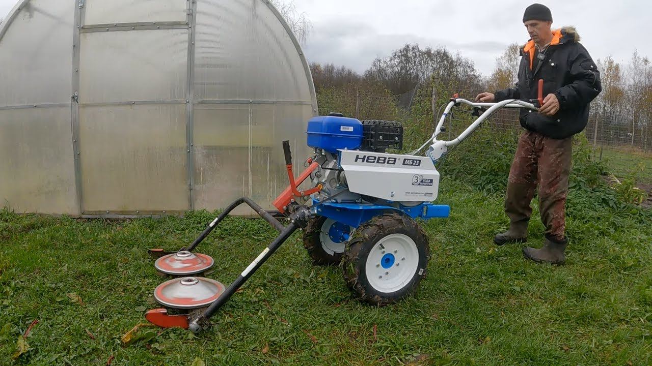Освободился "Беларус" - примериваю косилку к "Неве" и НОВОСТИ осеннего хозяйства! смотреть онлайн