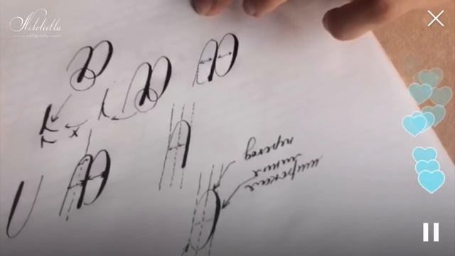 Уроки каллиграфии. Nikolietta Periscope 4. Строчные буквы Copperplate. Часть 1 смотреть онлайн