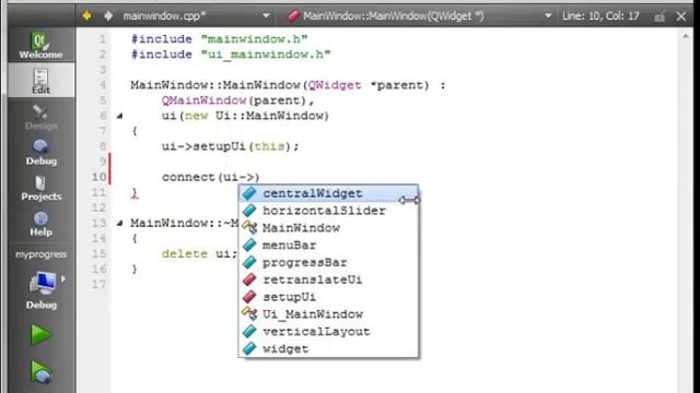 C++ Qt 4 - Сигналы и слоты смотреть онлайн