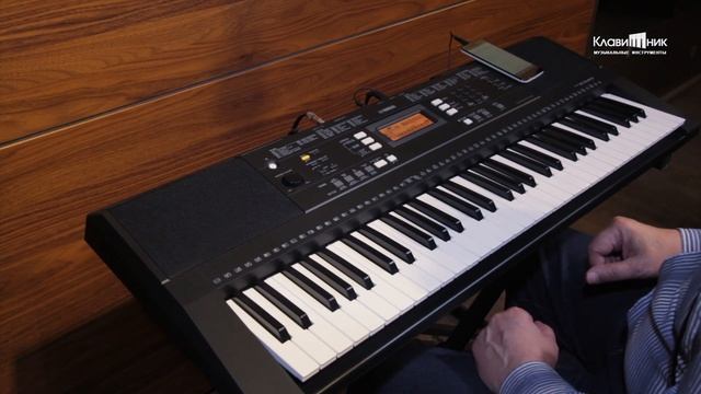 Синтезатор Yamaha PSR E343. Подключение внешних аудиоустройств(4/4) смотреть онлайн