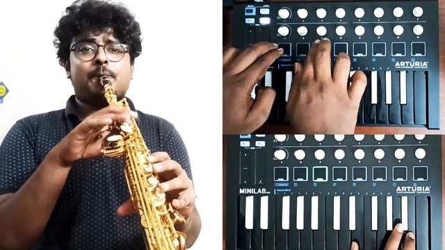 Chikku Bukku Rayile Song | Intro BGM | Saxophone & Midi keyboard Cover | ARR BGM #SaxophoneVignesh смотреть онлайн