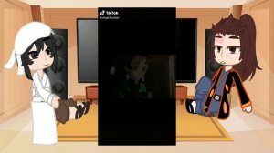 реакция родителей танджиро на танджиро и его друзей~( клинок рассекающий демонов)~♡