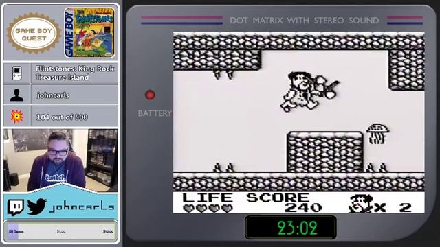 Game Boy Quest #105 - Flintstones: King Rock Treasure Island, The смотреть онлайн