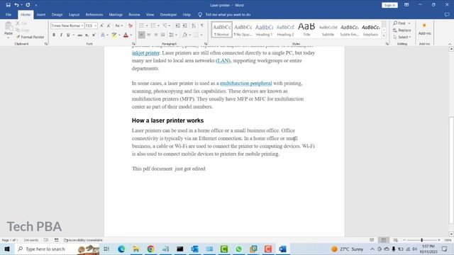How to edit pdf files using Word | Edit pdf files with Microsoft Office Word [2016, 2019, 2021, 365 смотреть онлайн