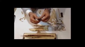 Конструктор из дерева модель самолета истребителя  СССР №-31 , инструкция по сборке