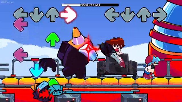 Bad piggies but Bf and Black sing it - FNF cover (playable) смотреть онлайн