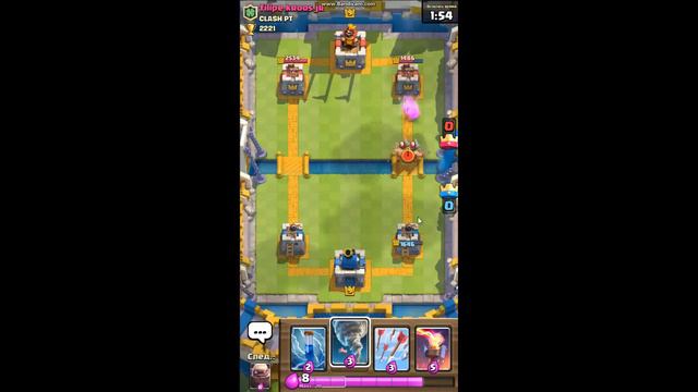 Бой в онлайн ''Clash Royale'' ;p смотреть онлайн