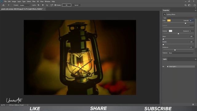 How to add Lighting Effect in photoshop | Render lighting effect смотреть онлайн