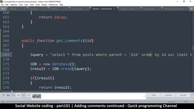Social Website from scratch - Part 101 - Adding comments cont | OOP PHP with MYSQL Database смотреть онлайн
