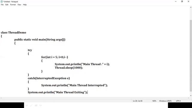JAVA - Creating Threads by extending Thread class смотреть онлайн