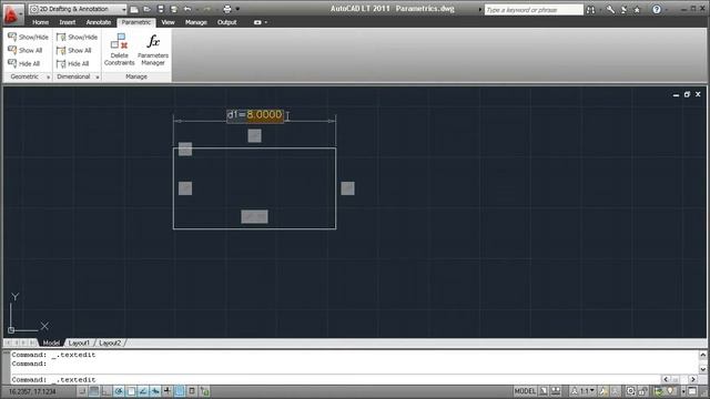 Parametric Constraints - AutoCAD LT 2011 смотреть онлайн