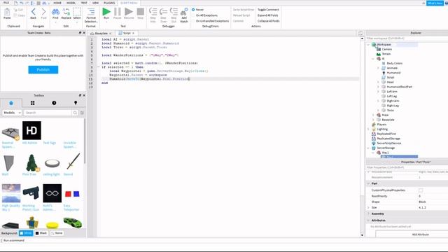 Roblox Scripting NPC Path Follow for Horror Games! | Model Included in Desc смотреть онлайн