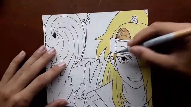 how to draw || deidara and tobi !! from naruto shippuden смотреть онлайн