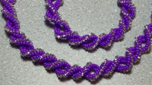 Бисероплетение.   Украшение из бисера. 1_3 часть. Техника ндебеле. Мастер класс. Пошаговый МК.