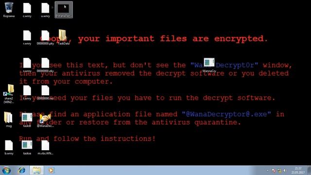 Что будет если запустить ВИРУС wannacry на работе смотреть онлайн