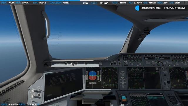 ✈ X- Plane 11 - AIRBUS A350 - St. Maarten (TNCM) - San Jose (MROC) -- IVAO смотреть онлайн