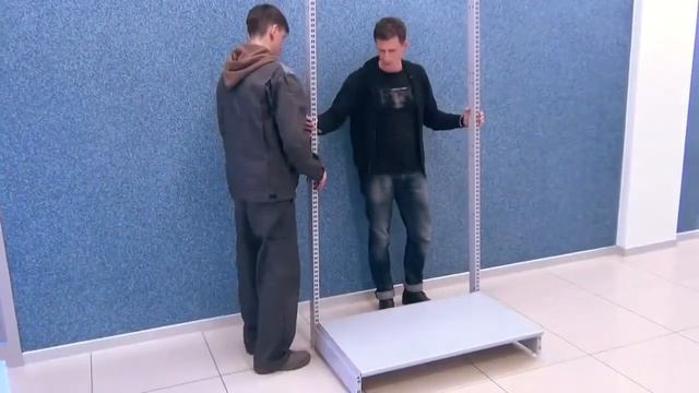 Сборка торгового стеллажа от ПРАЙД ГРУПП смотреть онлайн