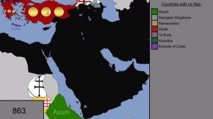 The Middle East: Timeline of National Flags: 350 BC - 2022