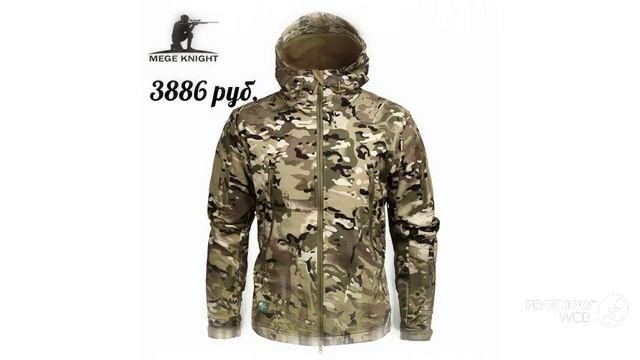 Одежда с AliExpress - Мужская весенняя камуфляжная ветровка смотреть онлайн