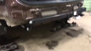 Установка фаркопа (прицепного) Toyota RAV4 Installation of a Trailer Hitch on a Toyota RAV4 2019