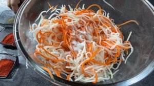 Чимчи из редьки дайкон с морковью/ по корейски