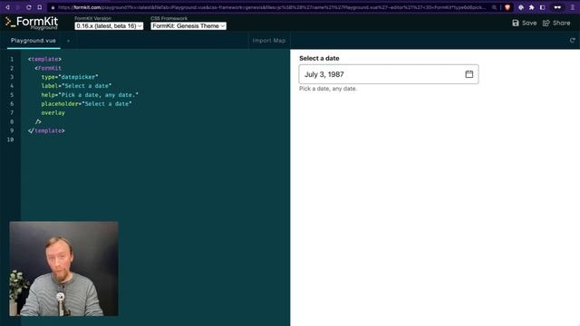 Datepicker for VueJS • FormKit Pro смотреть онлайн