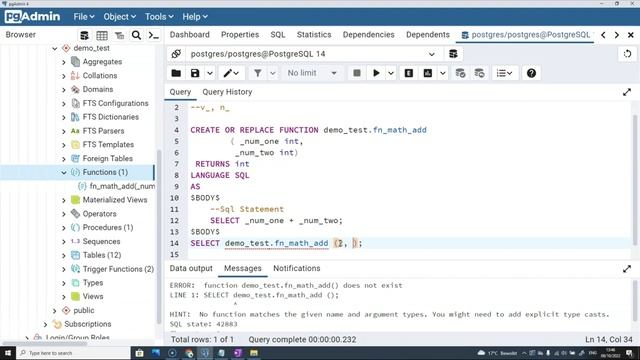 CREATE FUNCTIONS IN POSTGRESQL with ARGUMENTS and WITHOUT ARGUMENTS IN HINDI VD#19 смотреть онлайн