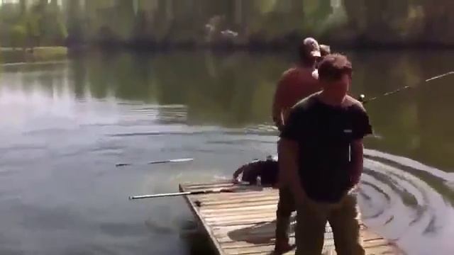 Подкинули "змею" в лодку смотреть онлайн