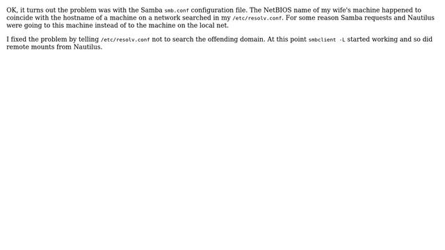 How to list shares on a Windows machine using Samba? (error NT_STATUS_ACCESS_DENIED)? смотреть онлайн
