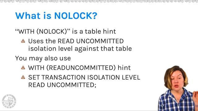 What is NOLOCK? смотреть онлайн