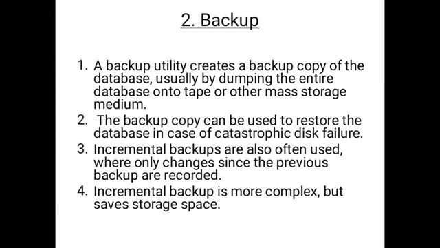DBMS Session 16 2 4 2 Database System Utilities смотреть онлайн