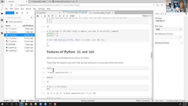 Stats 21 Lesson 1-3 Basics of Jupyter Lab смотреть онлайн