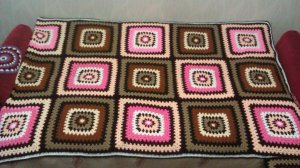 Вязание крючком. Как научиться вязать крючком. Покрывало из мотивов.