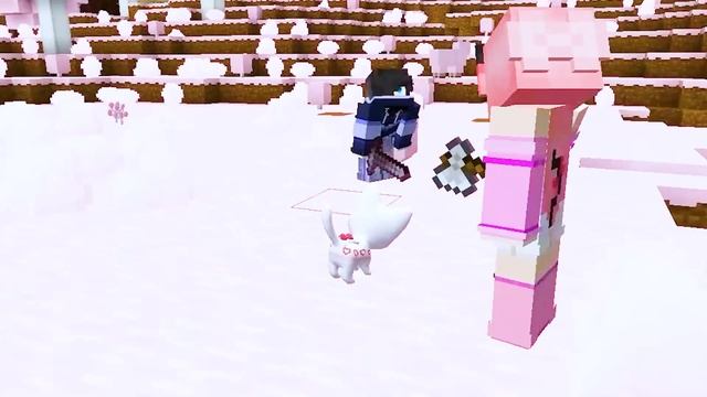 Playing Minecraft as a HELPFUL Strawberry Cake Kitten! смотреть онлайн