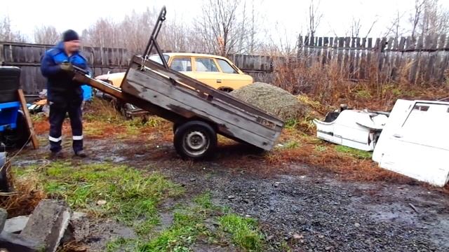 =39= Самодельный минитрактор. Таскаю железо. смотреть онлайн