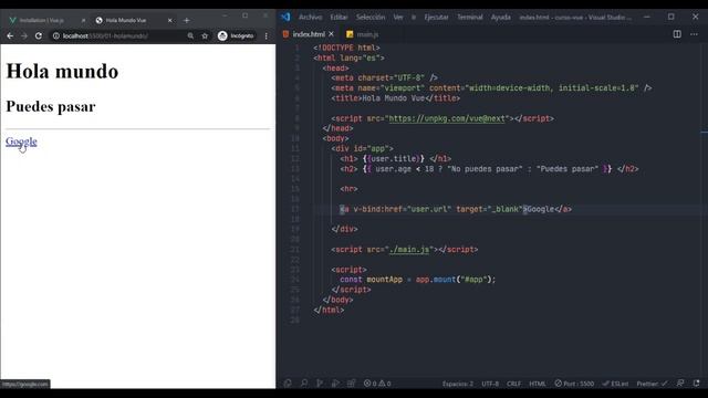 Vue 3 Desde Cero - V-BIND #9 смотреть онлайн