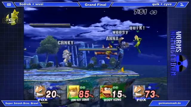[WA2] - Teams - GF - Sodrek + wusi vs. quiKsilver + cyve смотреть онлайн