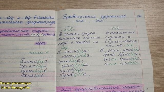 6.Правописание суффиксов -ичк-, -ечк- смотреть онлайн
