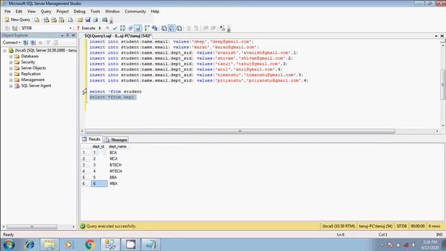 SIT | Joins In MS SQL SERVER In Hindi (Part_13) смотреть онлайн
