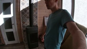Металлическая печь  для дачи  на дровах