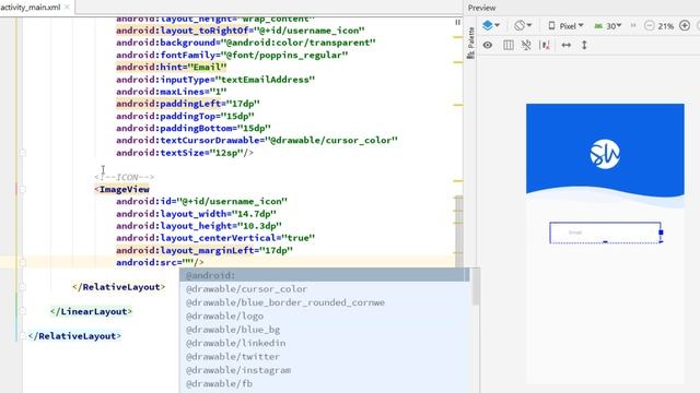 Login Screen UI Design Android Studio XML | Animation Transition | Android Material UI Login Page ? смотреть онлайн