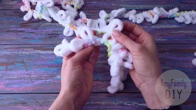 Плед без спиц! для новичков ♡ Узоры с изнаночной петлей из ализе пуффи. Alize Puffy смотреть онлайн