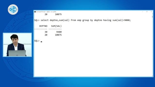 Oracle – Lesson 50 | Having & Ordered By Clause – توسعه دیتابیس ۲ بااوراکل – درس پنجاهم смотреть онлайн