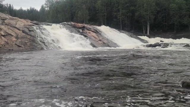 Водопад на Реке Колвица. Белое море. Мурманская обл. 30 июля 2021 г. смотреть онлайн